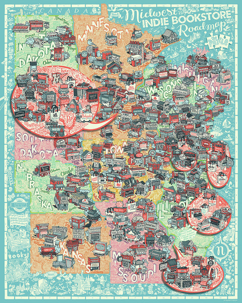 Midwest Indie Bookstore Roadmap - 2022