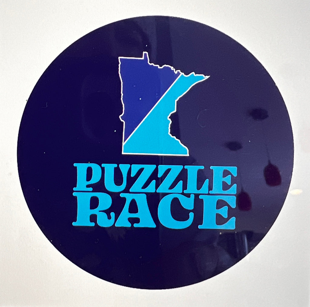 Puzzle Race - Minnesota - Dark Blue and Light Blue