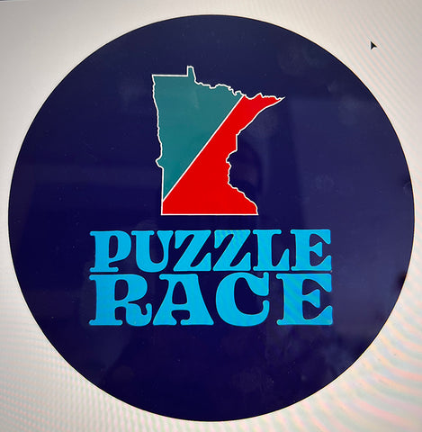 Puzzle Race - Minnesota - Red and Teal