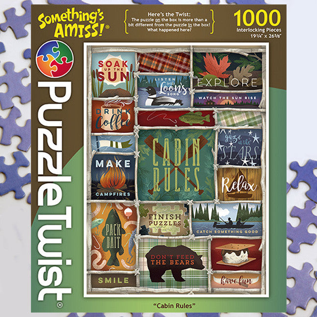 Cabin Rules Jigsaw Puzzle – PuzzleTwist
