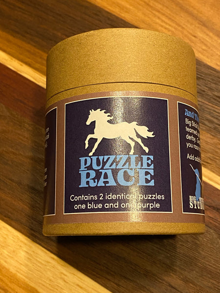 Puzzle Race - Horse - Blue and Purple