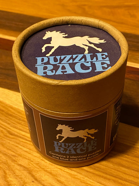 Puzzle Race - Horse - Blue and Purple