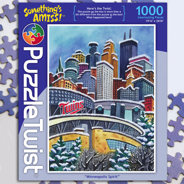 PuzzleTwist Jigsaw Puzzle - Northeast Minneapolis (1000 Pieces) | Something's Amiss! Series
