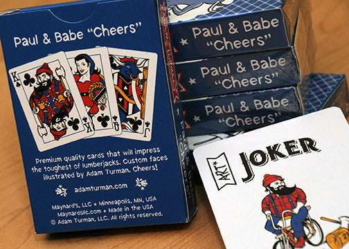 Paul & Babe "Cheers" - Poker Size Playing Cards