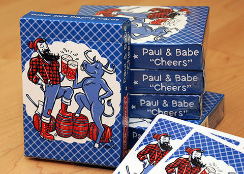 Paul & Babe "Cheers" - Poker Size Playing Cards