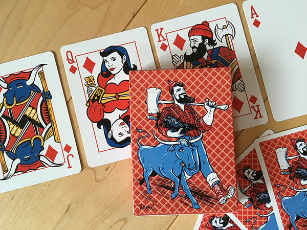 Paul & Babe "Timber" - Poker Size Playing Cards