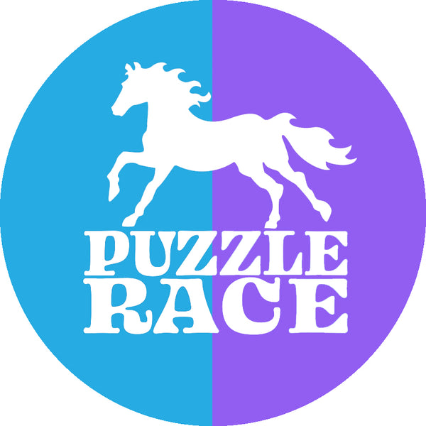 Puzzle Race - Horse - Blue and Purple