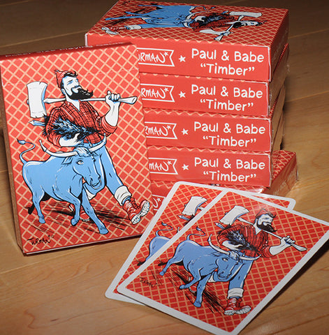 Paul & Babe "Timber" - Poker Size Playing Cards